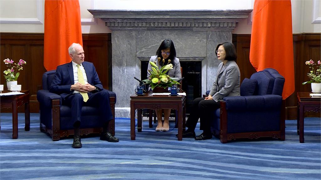蔡總統接見AIT主席 莫健：台灣是善良力量