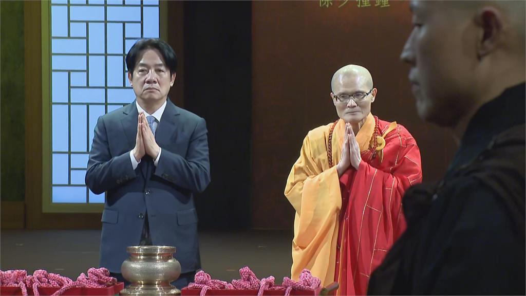 快新聞／賴清德除夕夜敲響法華鐘108聲　代表台灣人「許三願」