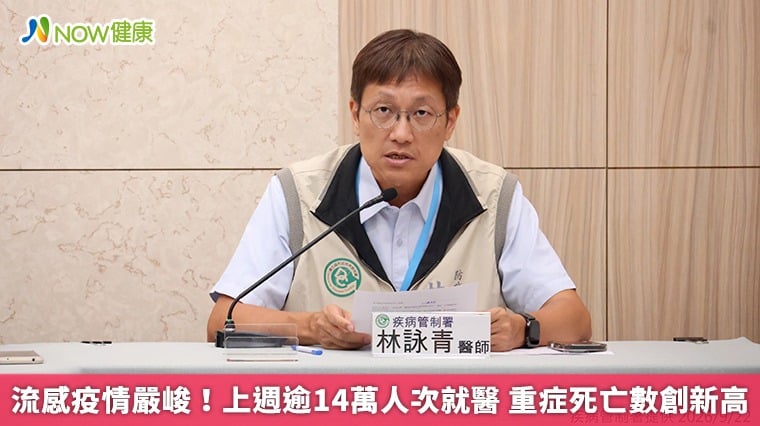 流感疫情嚴峻!上週逾14萬人次就醫 重症死亡數創新高