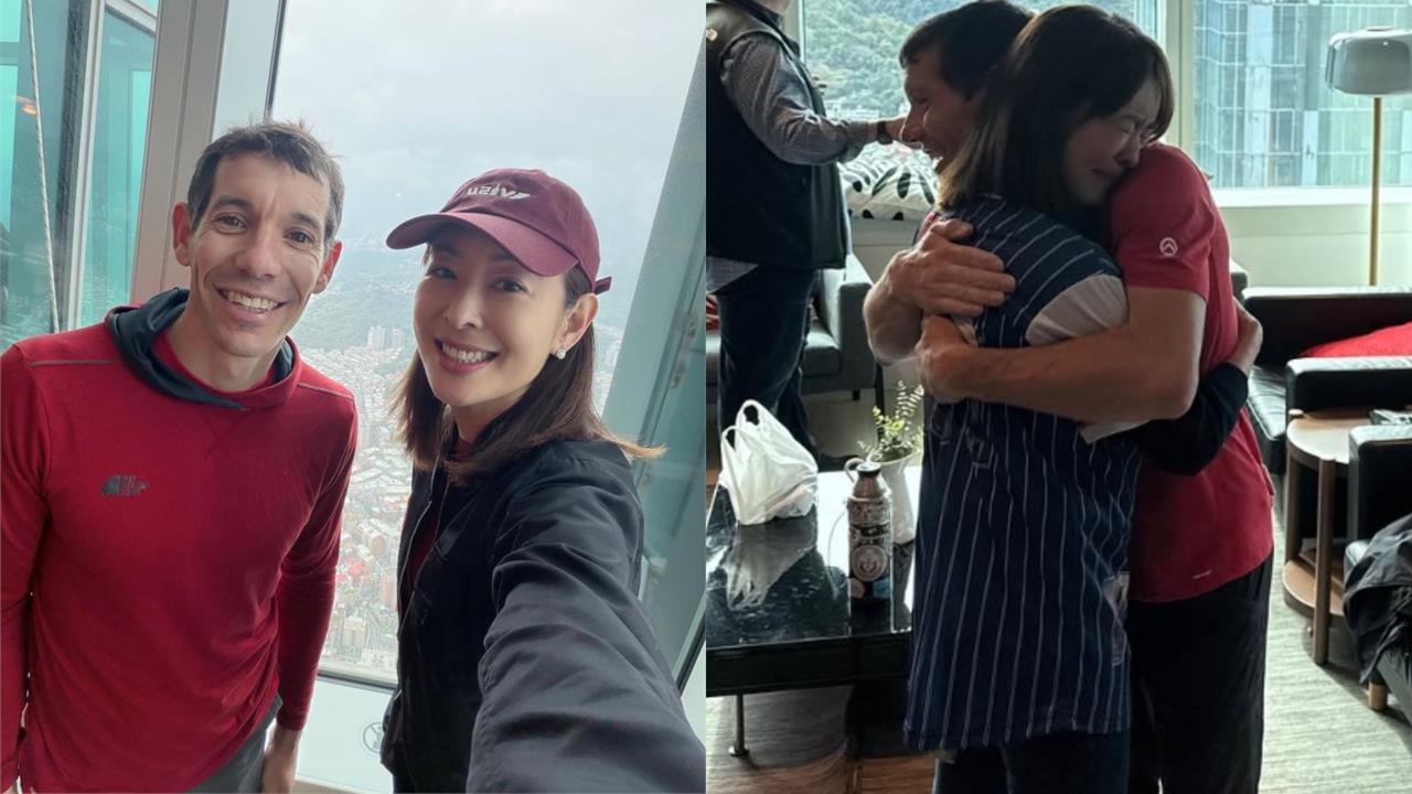 賈永婕「飆淚緊擁」霍諾德！曬照認了緊張「全身無力」：又不是我爬…