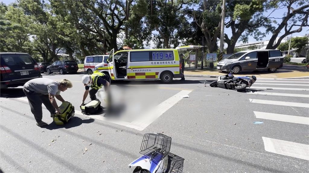 花蓮死亡車禍!九旬老翁騎電動車遭撞又輾 當場失去呼吸心跳