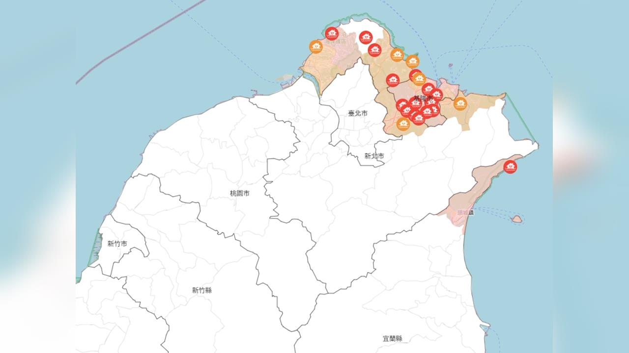 快新聞/大雷雨炸北台!新北、基隆、宜蘭列淹水警戒 範圍一次看