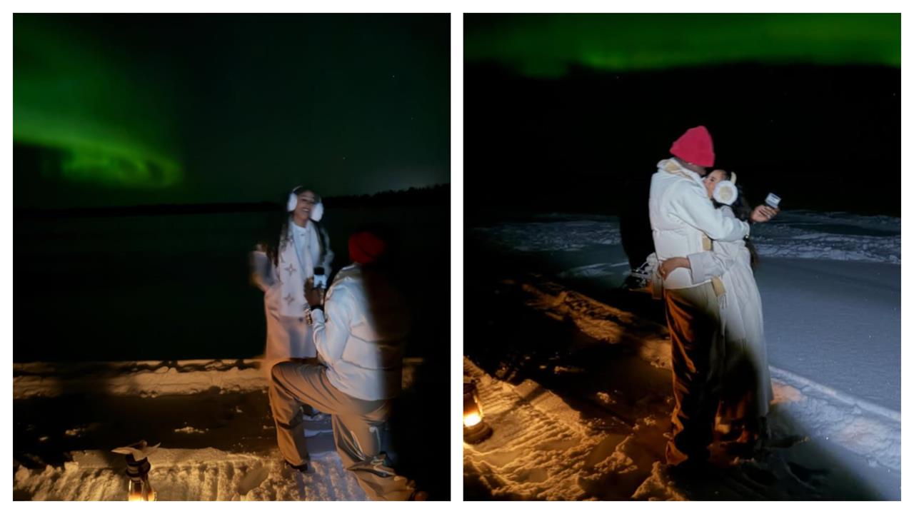 MLB(影)／洋基「爵士哥」和歌手女友耶誕節傳喜訊！極光下浪漫求婚成功