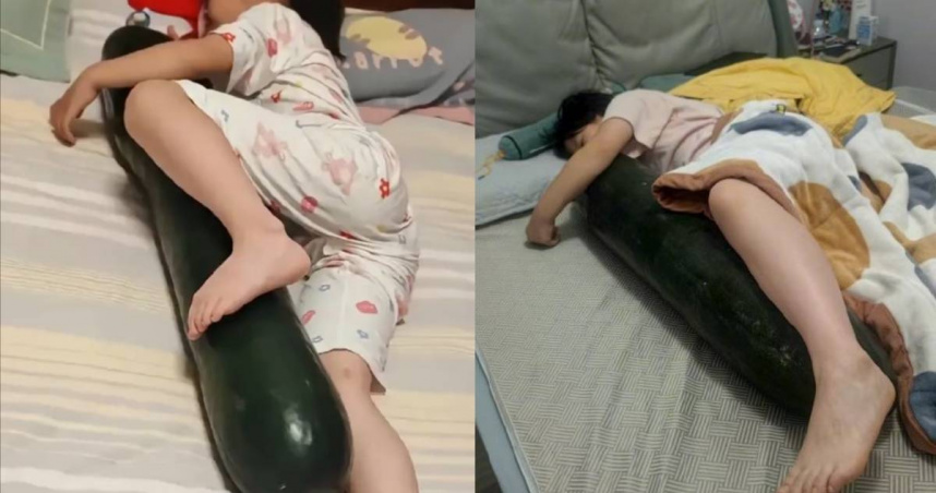 網瘋傳「抱冬瓜睡覺消暑」！　菜販愣：吃下去你才會涼