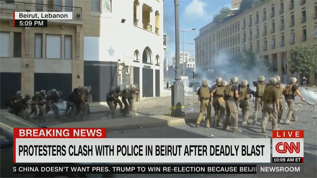 貝魯特大爆炸引爆全民怒火 示威怒喊「要革命、要報仇」