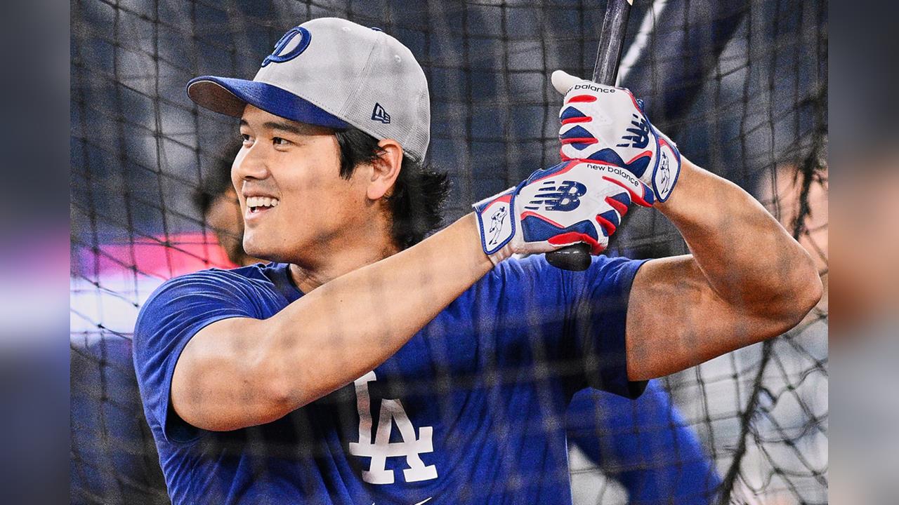 MLB(影)／為何一反常態進行室外打擊練習？大谷翔平笑回：秘密
