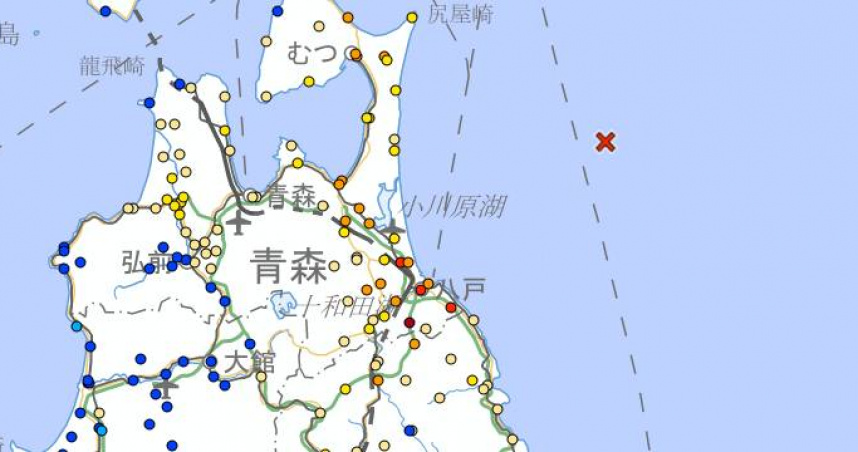 日本青森強震至少30人傷　海嘯警報解除、北海道三陸留意餘震
