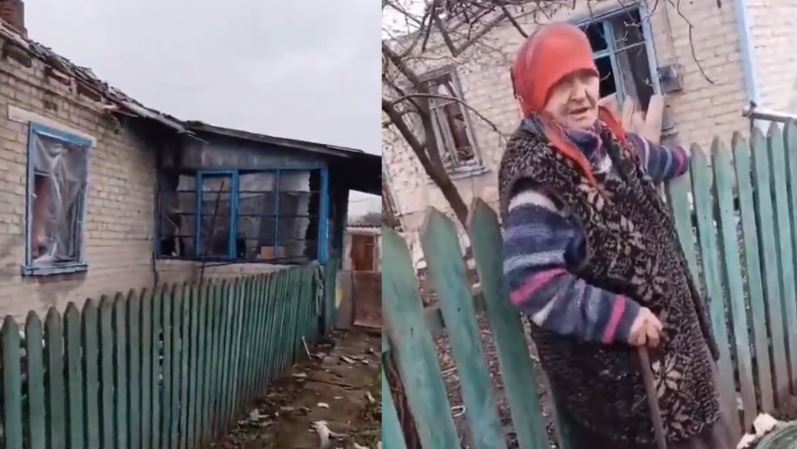 烏克蘭盲眼阿嬤不知家被炸毀　哀求士兵：天冷、能不能幫我把門關上