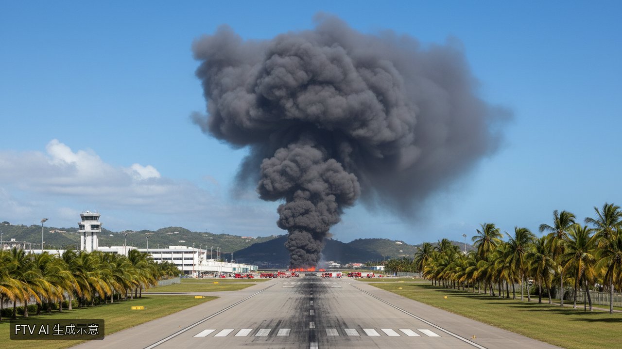 多明尼加私人飛機墜毀機場跑道　飛行員與副駕駛不幸罹難