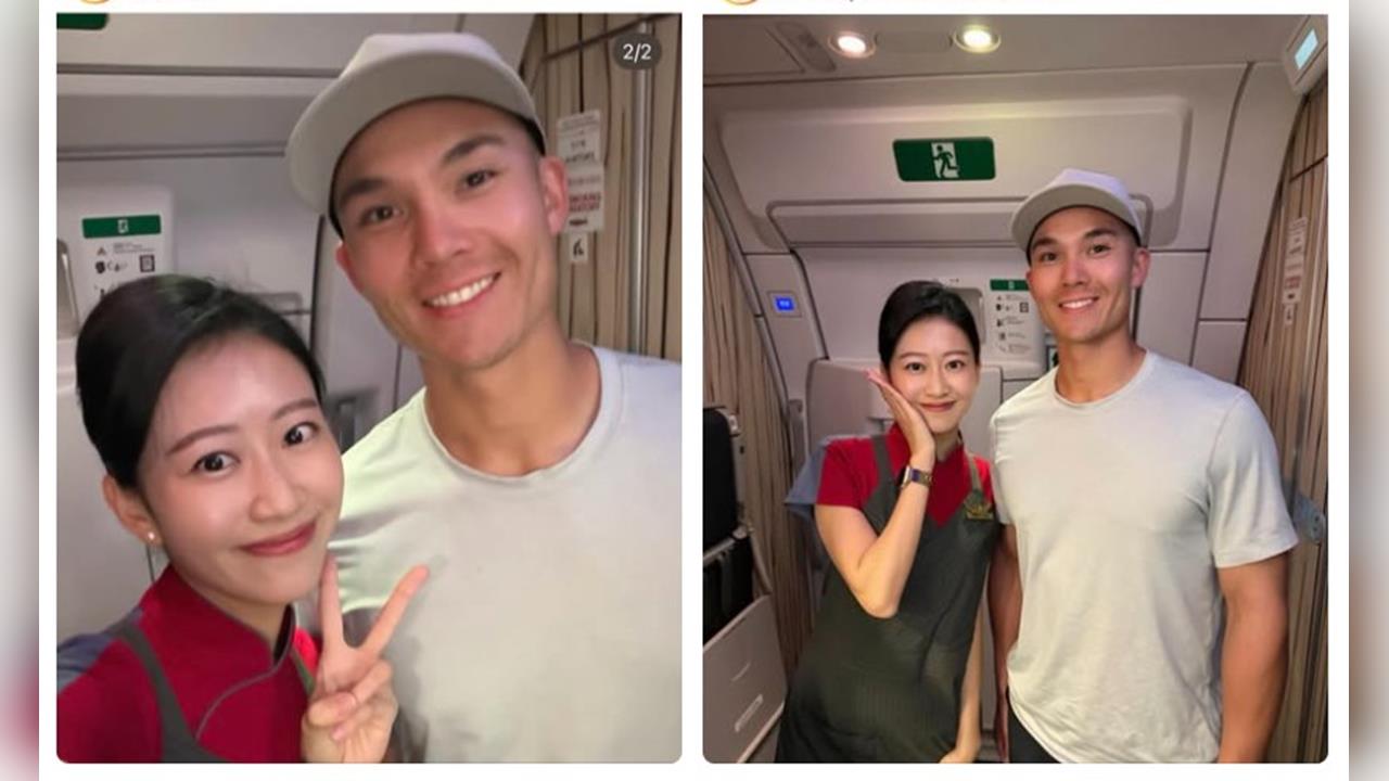 經典賽／「費仔」魅力爆棚空姐也被圈粉！IG發合照湧入球迷熱烈回響