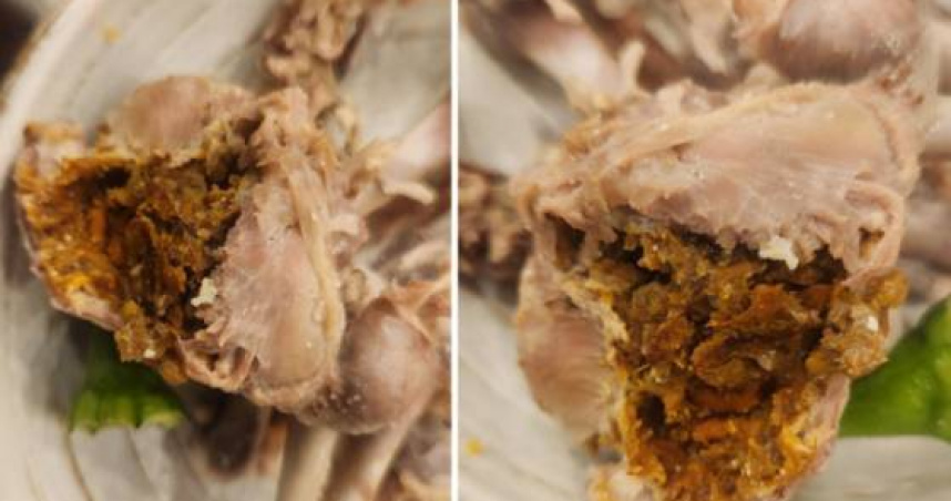 仁川知名蔘雞湯爆食安!他咬下雞胗秒爆異味 驚見「黃褐色糞便」崩潰