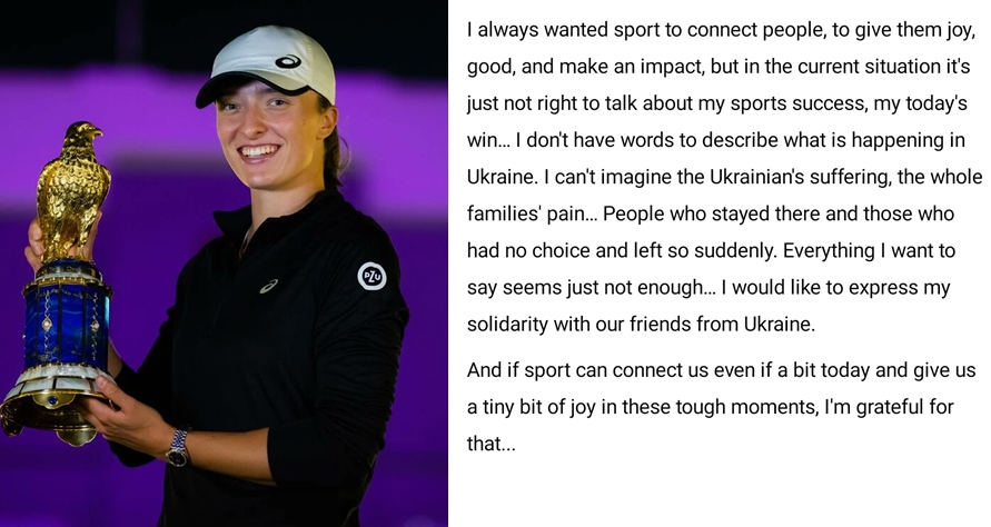快新聞／沉痛聲援烏克蘭！　波蘭新星卡達公開賽奪冠哽咽：冠軍獻給受苦的人