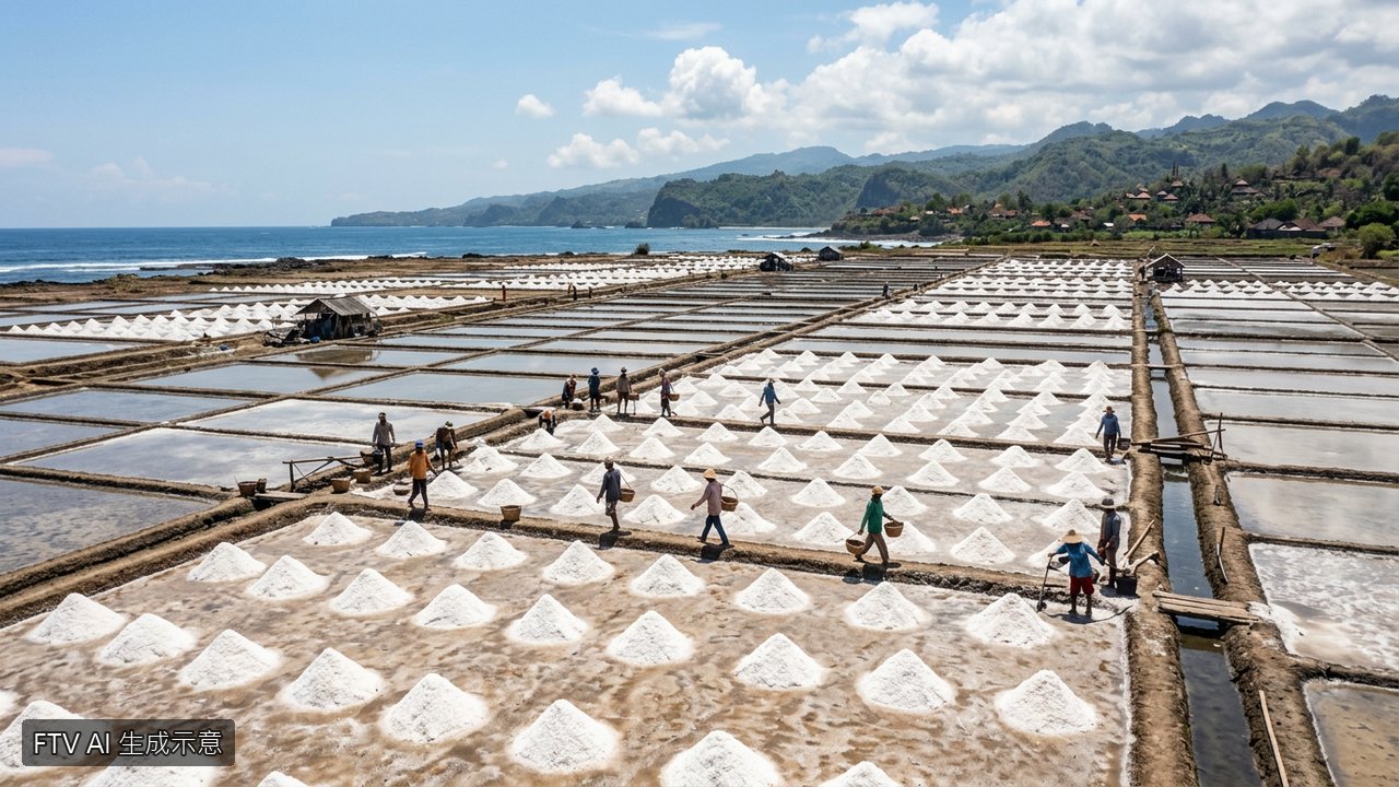 聖嬰現象乾旱肆虐印尼　傳統鹽農迎大豐收產量暴增