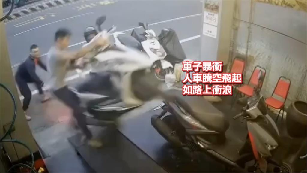 高手在民間?!女騎士機車暴衝 修車師傅隨車"衝浪"
