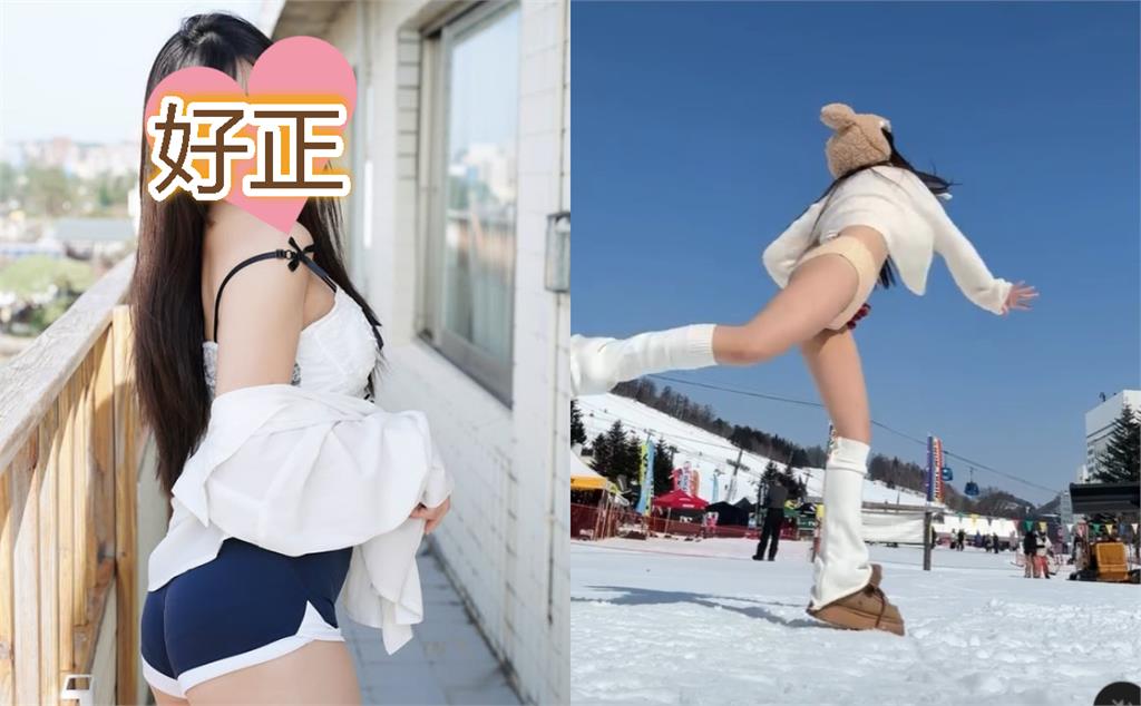 日本滑雪場「辣妹只穿比基尼」練棒球!竟是「台灣虎牙正妹」網暈:太猛