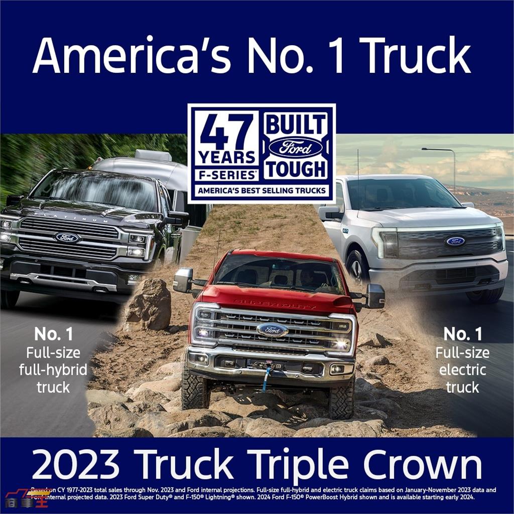 年產量預計超過 70 萬輛  Ford F-Series 蟬聯北美最暢銷貨車