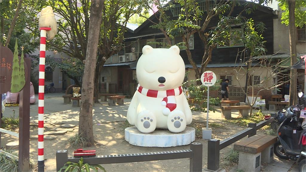 大白熊戴口罩登上日本網站爆紅！本尊來自嘉義市面積最小公園