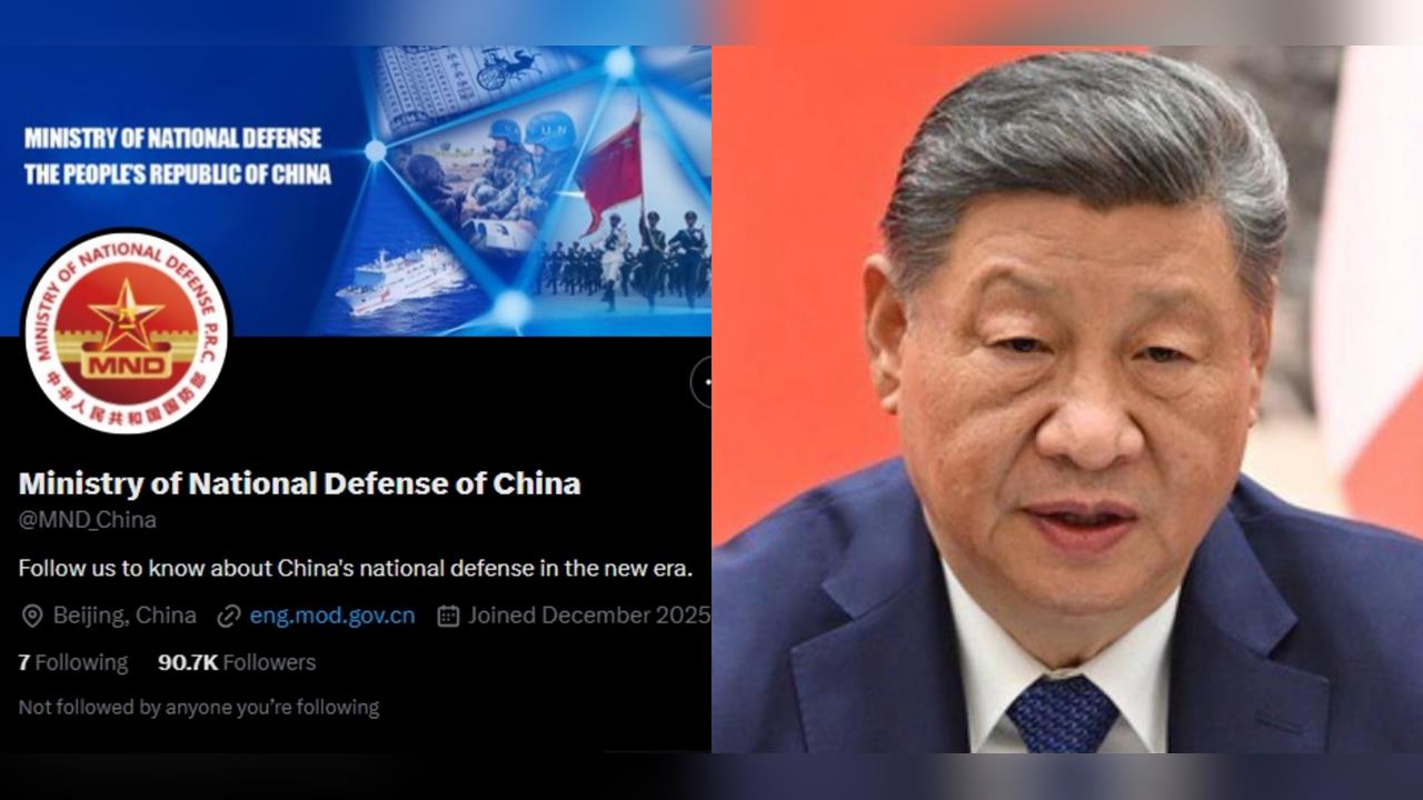 中共國防部創建X帳號喊話「見證歷史」！小粉紅吐槽：官方怎麼翻牆？