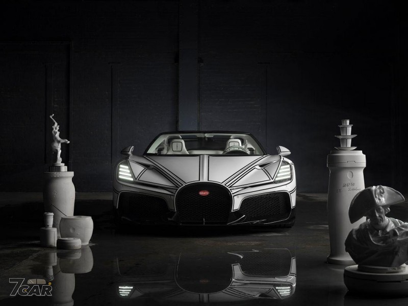永恆白瓷與數位幾何的交會 Bugatti W16 Mistral Blanc Éter