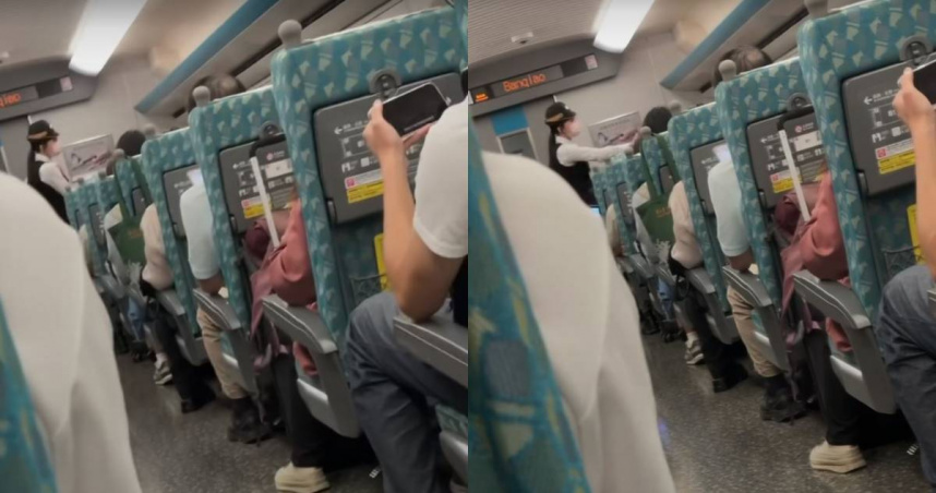嬤搭高鐵用包佔位還堅稱「朋友等會上車」！列車長「強硬做1事」　網讚：真療癒