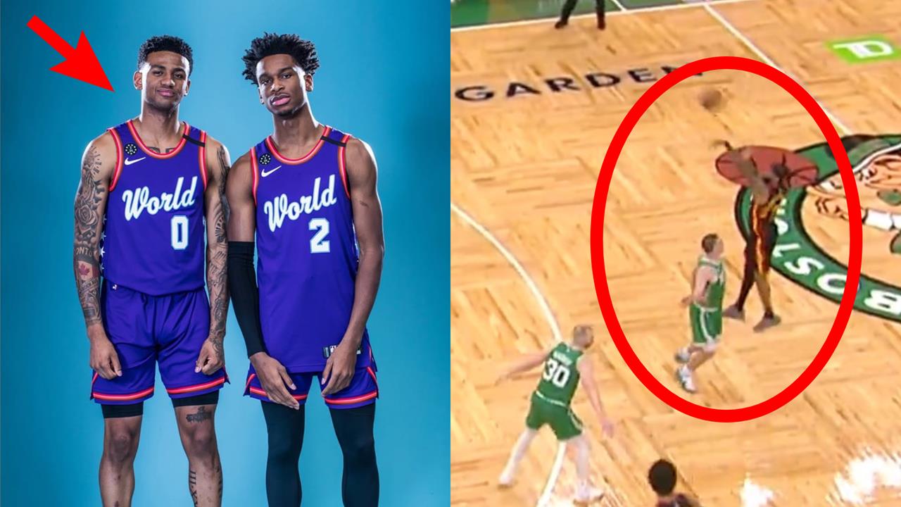 NBA(影)/好扯!SGA表弟「NAW」非慣用手飆進大號壓哨三分 主播球評都瘋了