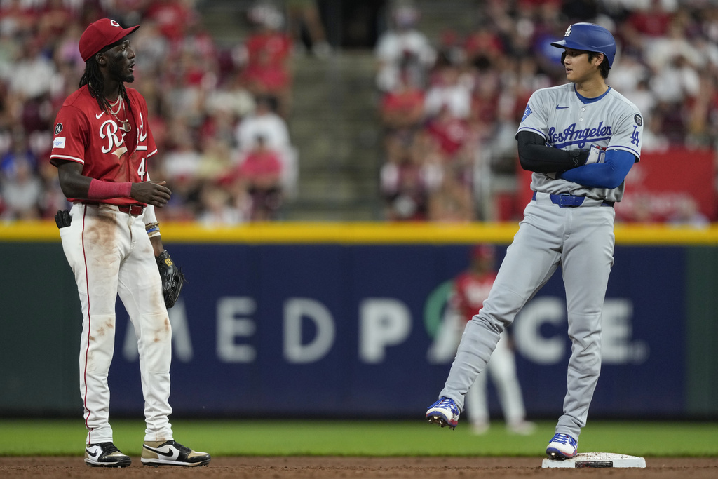 MLB(影)/學日文就為了這一刻!紅人球星和偶像大谷翔平壘上嗨聊