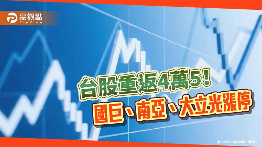 台股上漲1227點!連2天大漲逾千點 法人關注聯準會新主席本週首秀