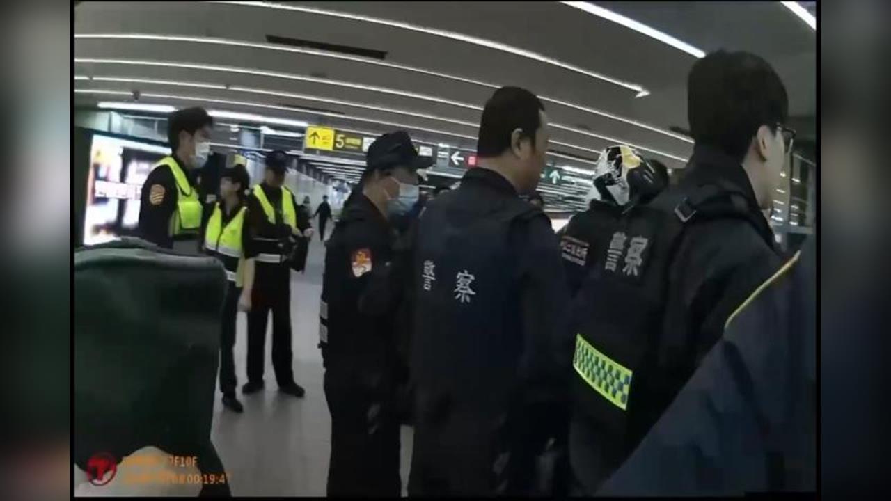 北捷中山站深夜驚魂　男「水果刀插口袋」嚇壞乘客