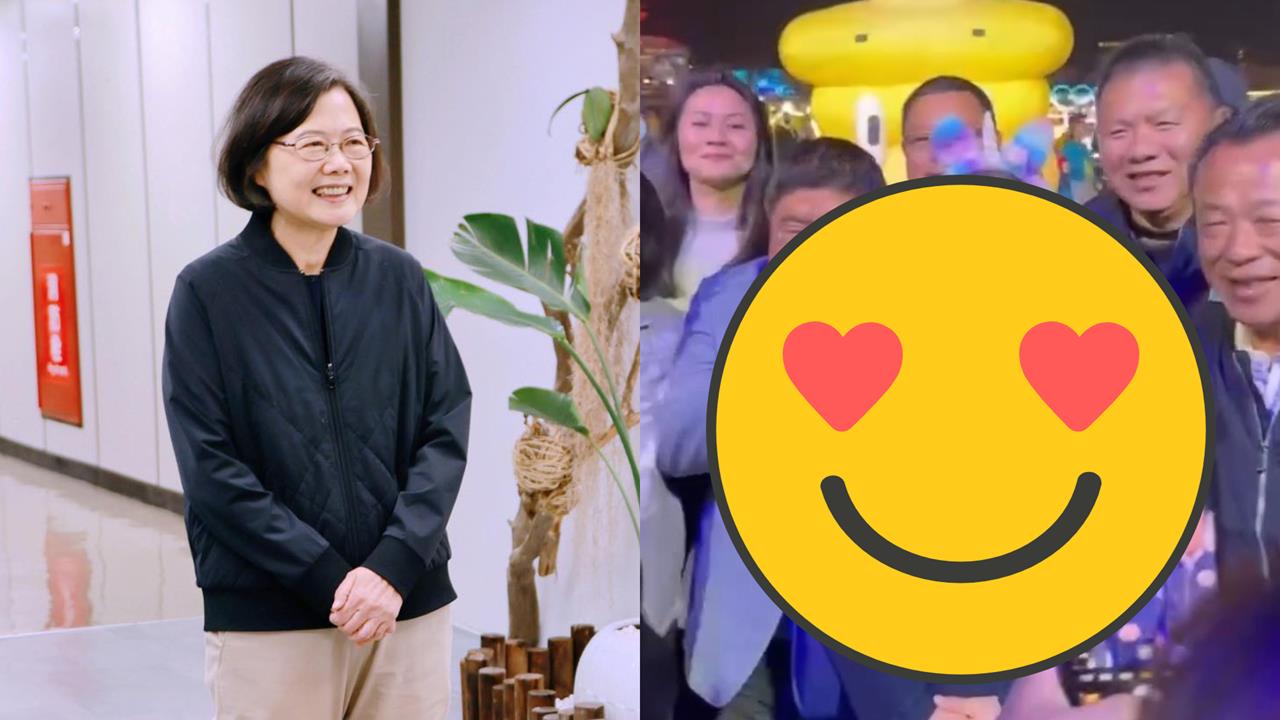 燈會超萌獨角獸「本尊竟是蔡英文」下秒大噴裝！本人驚回「拍攝者不救」