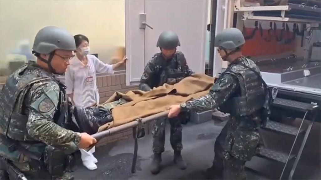 漢光41號演習！　第五作戰區演練戰傷救護及戰場轉運