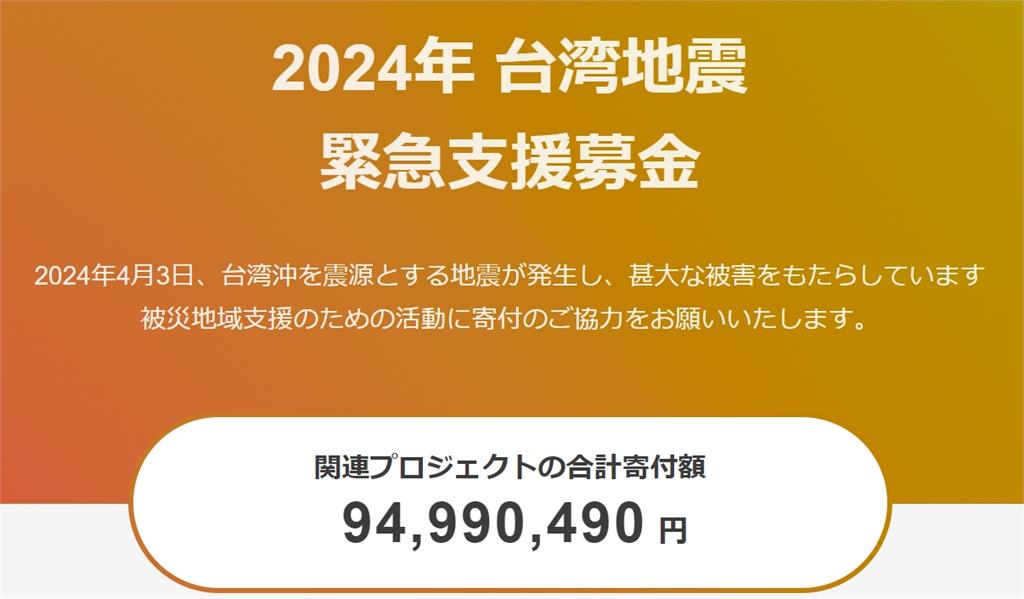 快新聞／日本雅虎台灣賑災專頁已募9500萬日圓　日網友：報恩的時候來了