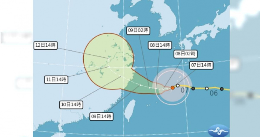 白海豚颱風來勢洶洶！移動變慢、外圍環流發威　北台週末恐迎狂風暴雨