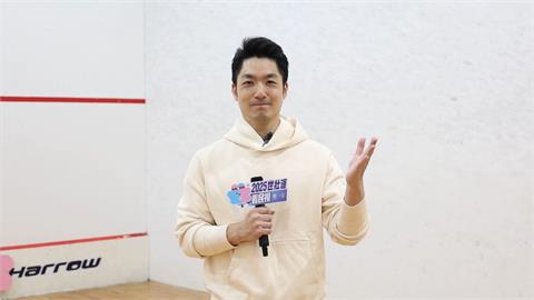 壁球大PK！蔣萬安壓倒性勝利　喊：心動想報名世壯運壁球