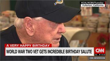 美國二戰老兵生日 竟收到5萬張卡片