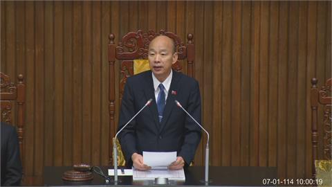 快新聞／只開一小時！韓國瑜宣布立院散會　同時間傅崐萁在花蓮造勢