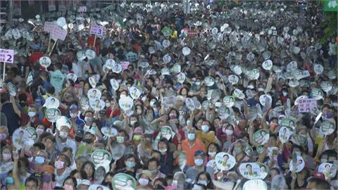 快新聞／大秀陸戰肌肉！林岱樺大岡山造勢晚會　主持人喊：現場破2萬人