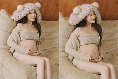 歐陽妮妮挺9個月「超大孕肚」竟沒人發現！超顯瘦穿搭全網大讚：超美