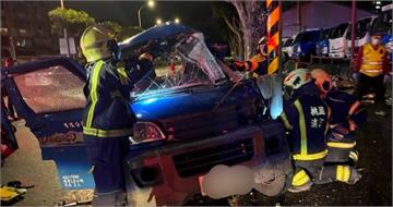 又是毒駕！「喪屍男」開車衝撞　貨車失控撞燈桿「斷成兩截」駕駛慘死