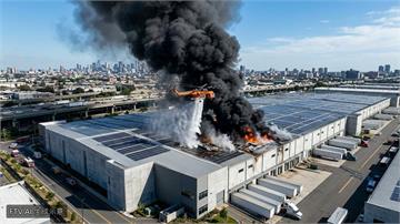 洛杉磯大型倉庫大火！太陽能板助燃、氨氣外洩居民急避難