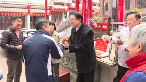 林右昌連跑汐止4宮廟　引發參選新北聯想