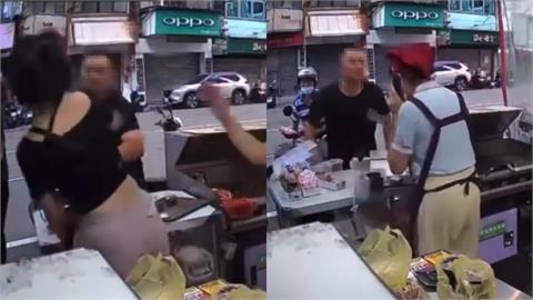 新竹男借廁所遭拒「掌摑女店員」擲打火機！警1理由放人「他又折返報仇」畫面曝