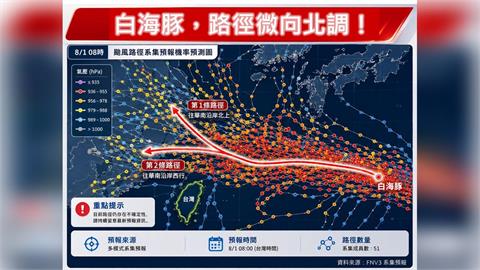 快新聞／變變變！「白海豚」又改游法了　最新路徑曝光