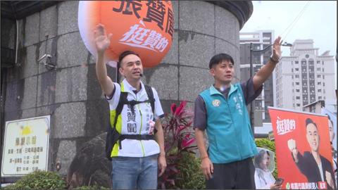 民進黨新人張贊聞拚選桃園議員　4連霸彭俊豪助陣拜票