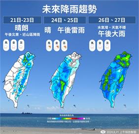 快新聞／珊珊颱風將生成？下週旅日留意　氣象署：「這些地區」今防午後雷雨