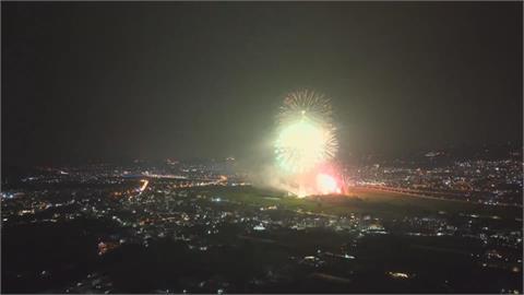 快新聞／南投建縣以來首度承辦「國慶焰火」　賴清德、韓國瑜同台見證「七彩水墨焰火」