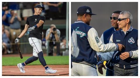 MLB(影)／水手熱鬧慶祝成軍50週年！「朗神」首度參加全壘打大賽果然寶刀未老