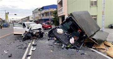 清晨死亡路口!雲158乙奪命連環撞 小貨車車頭斷裂釀2死2傷