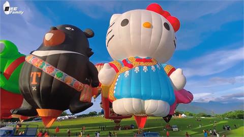 台東夏天最大盛事！他們初體驗熱氣球嘉年華　見「全球唯一」凱蒂貓嗨爆