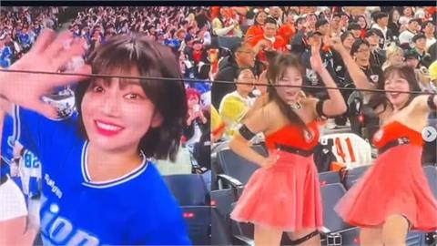 南韓啦啦隊2大頂尖女神「場邊對決」!正面「掃射火力」全程轉播觀眾席狂吼
