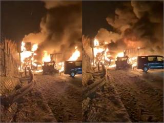 大型車起火爆炸！日本群馬數車連環追撞　多人送醫